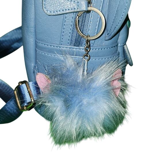 BLACK FRIDAY SALE Disney Parks Loungefly Stitch Backpack w/RARE LF Keyring EUC - Picture 5 of 15